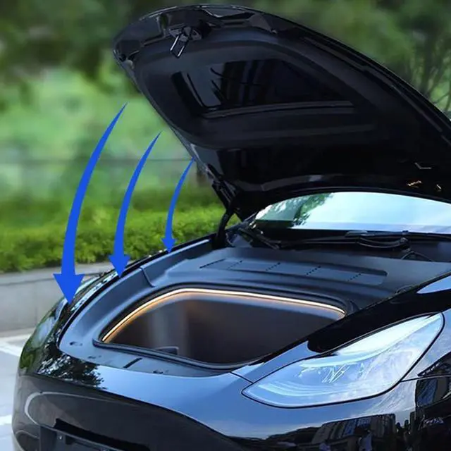 Alt view image 5 of 5 - Svzadipe Power Frunk Soft Closing for Tesla Model Y 2020-2024 Front Trunk Auto Close Electric Suction Cover Front Trunk Auto Close (for Model Y 2020-2024)