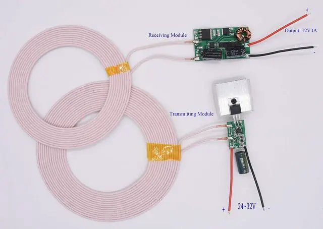 Alt view image 2 of 5 - Taidacent 24-36V Input 12V 4A Output Wireless Charging Module Wireless Power Supply Module (12V4A)