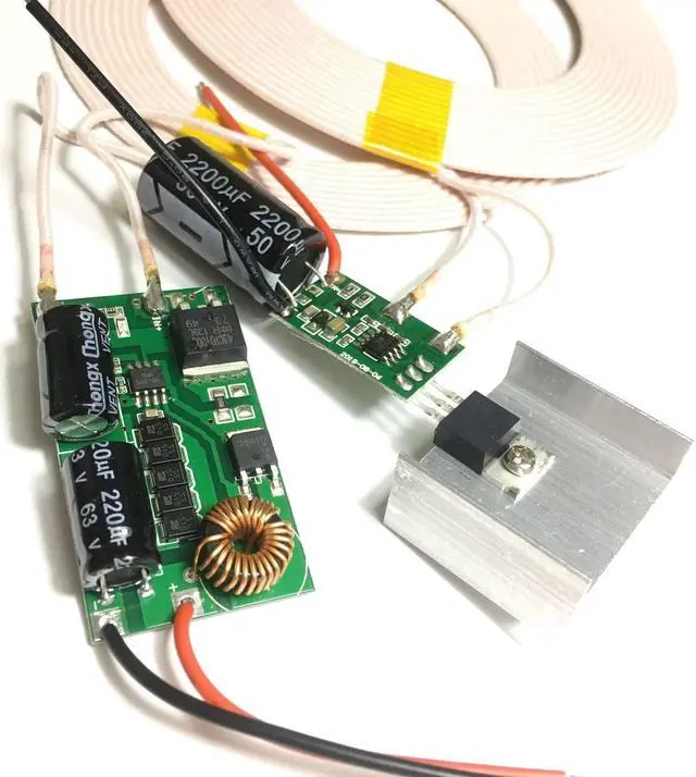 Alt view image 4 of 5 - Taidacent 24-36V Input 12V 4A Output Wireless Charging Module Wireless Power Supply Module (12V4A)