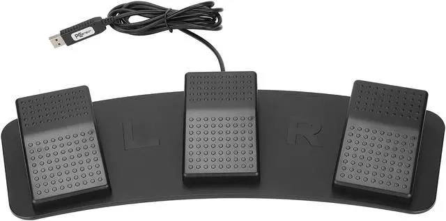 Main image of USB Foot Pedal PC Triple Foot Switch, PC USB Triple Foot Switch Pedal HID, 3 Three Key Footswitch Program Customized Computer Keyboard Mouse for Playing Games
