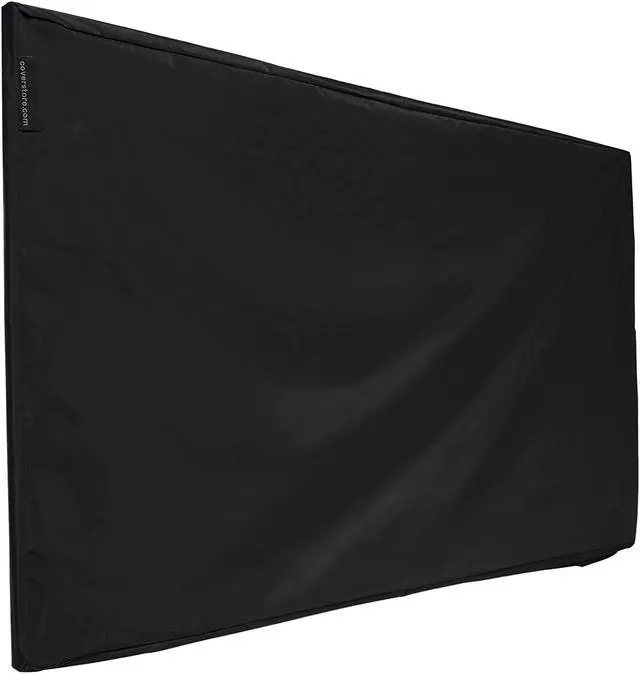 Alt view image 2 of 5 - Covermates Outdoor Half TV Cover - Various Sizes, Light Weight Material, Weatherproof, Dustproof, Cinching Drawcord, Outdoor TV Covers, 47W x 4D x 29H, Black