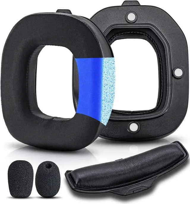 Main image of A40 TR Earpads - Cooling Gel Replacement Ear Cushions Compatible with Astro A40 tr Headset I A40 TR Mod Kit/A40 Accessories/Headband/Microphone Foam (Silky Cool Fabric)