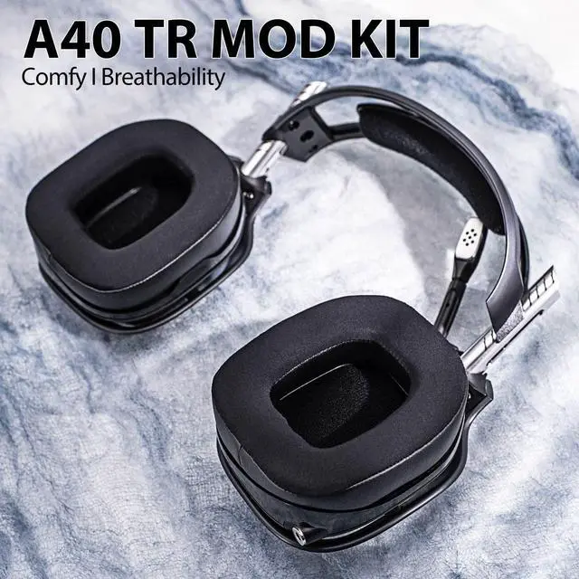 Alt view image 5 of 5 - A40 TR Earpads - Cooling Gel Replacement Ear Cushions Compatible with Astro A40 tr Headset I A40 TR Mod Kit/A40 Accessories/Headband/Microphone Foam (Silky Cool Fabric)