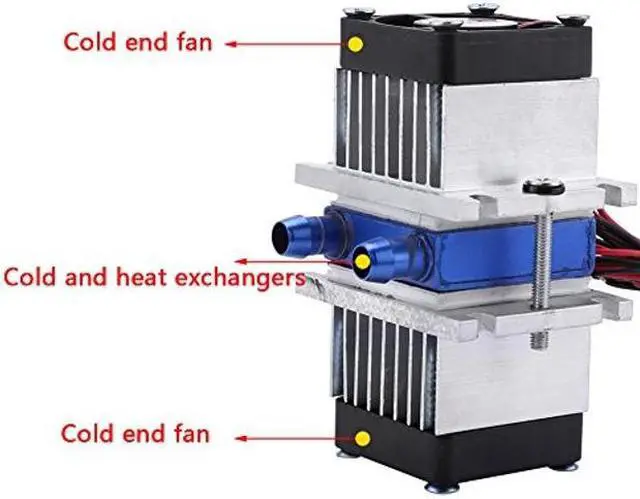 Alt view image 3 of 5 - DIY 144W Dual-chip Thermoelectric Peltier Refrigeration TEC1-12706 Cooler with Water Cooling System (Single Cooler)