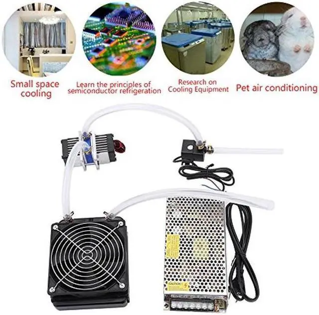 Alt view image 5 of 5 - DIY 144W Dual-chip Thermoelectric Peltier Refrigeration TEC1-12706 Cooler with Water Cooling System (Single Cooler)