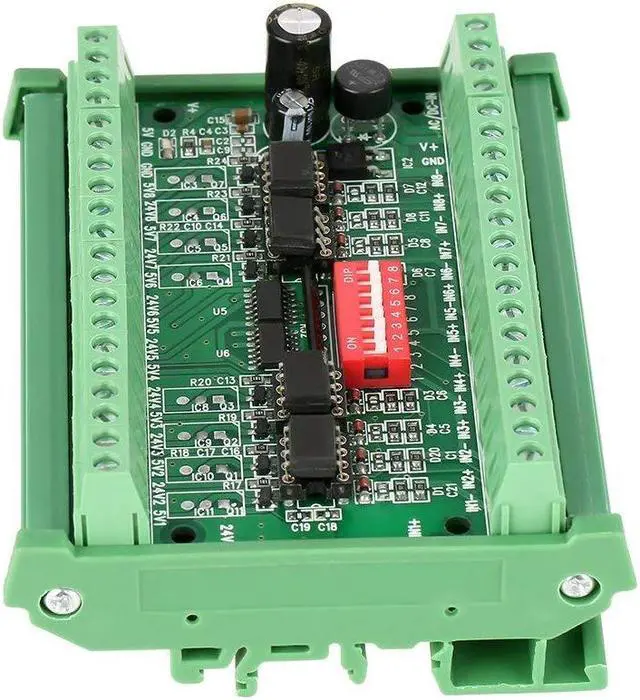 Main image of Level Translator 5V/24V 8 Channel Voltage Level Translator Square Wave PNP NPN Signal Converter Module, Voltage Level Converter Board 10MHZ
