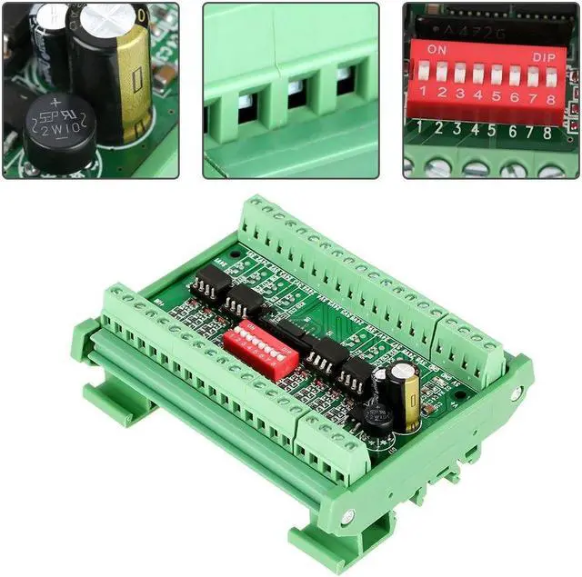 Alt view image 4 of 5 - Level Translator 5V/24V 8 Channel Voltage Level Translator Square Wave PNP NPN Signal Converter Module, Voltage Level Converter Board 10MHZ