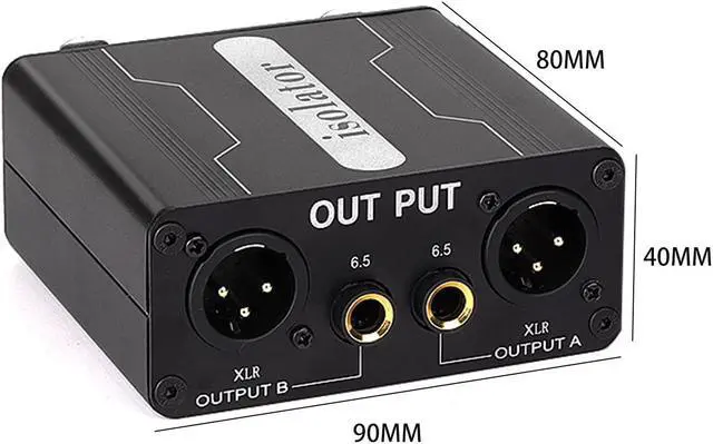 Alt view image 3 of 5 - XLR Ground Loop Isolator Hum Eliminator for Home Stereo System/Speaker/Car Audio/Car Kit/Audio Player (Eliminate The Buzzing Noise) (XLR-Dual Channel Stereo)