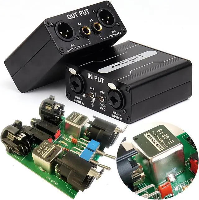 Alt view image 2 of 5 - XLR Ground Loop Isolator Hum Eliminator for Home Stereo System/Speaker/Car Audio/Car Kit/Audio Player (Eliminate The Buzzing Noise) (XLR-Dual Channel Stereo)