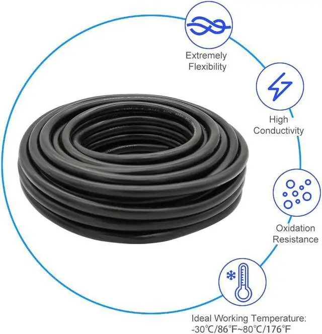 Alt view image 5 of 5 - 14 Gauge 2 Conductor Tinned Copper Electrical Wire Stranded PVC Audio Power Cable Speaker Wire (Red & Black) 14AWG-2C-80FT
