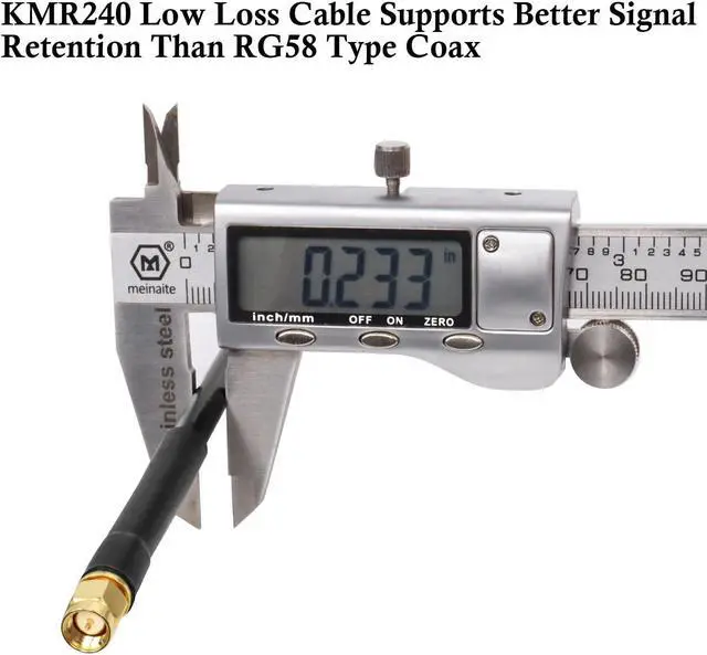 Alt view image 4 of 5 - XRDS -RF SMA Cable, SMA Extension Cable 75 FT with SMA Male to SMA Female Connector 50 Ohm KMR240 Low Loss SMA Coax Coaxial Cable