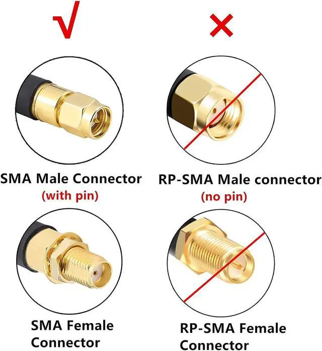 Alt view image 3 of 5 - XRDS -RF SMA Cable, SMA Extension Cable 75 FT with SMA Male to SMA Female Connector 50 Ohm KMR240 Low Loss SMA Coax Coaxial Cable