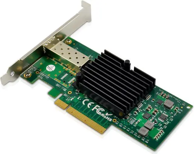 Alt view image 2 of 5 - XWYWX 10Gb PCIe X8 NIC Converged Network Interface Card 1*SFP+ Port for Intel 82599EN Chip PCI-E Ethernet LAN Network Adapter Compare to X520-DA1 for Win/Linux/FreeBSD/VMware-X1S1187-11