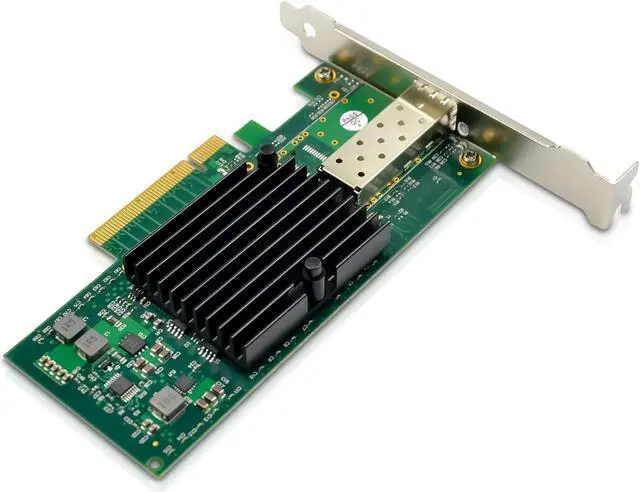 Alt view image 3 of 5 - XWYWX 10Gb PCIe X8 NIC Converged Network Interface Card 1*SFP+ Port for Intel 82599EN Chip PCI-E Ethernet LAN Network Adapter Compare to X520-DA1 for Win/Linux/FreeBSD/VMware-X1S1187-11