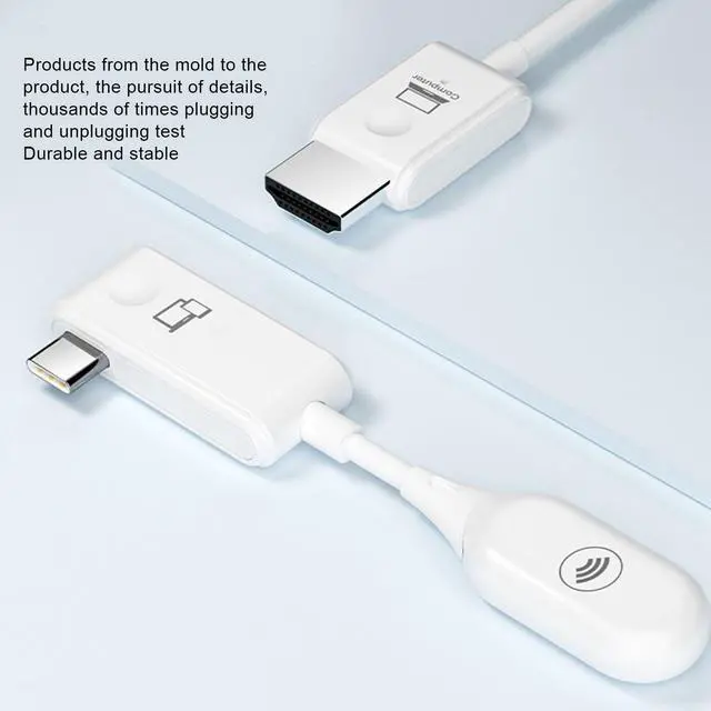Alt view image 2 of 5 - Wireless HDMI Transmitter and Receiver, 1080P Wireless HDMI Extender, 50M Long Range, Support 5GHz Type C Interface, for Streaming Video Audio from Laptop, PC to HDTV Projector