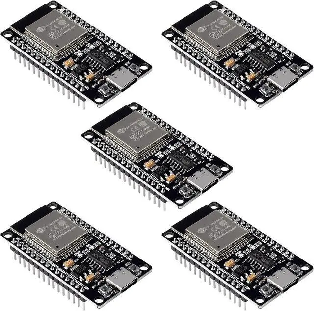 Main image of 5PCS ESP32 Type C Development Board ESP32S Type-C USB WiFi + Bluetooth ESP-WROOM-32 CH340C 2.4GHz Dual Core WiFi NodeMCU Processor Microcontroller ESP32-DevKitC-32