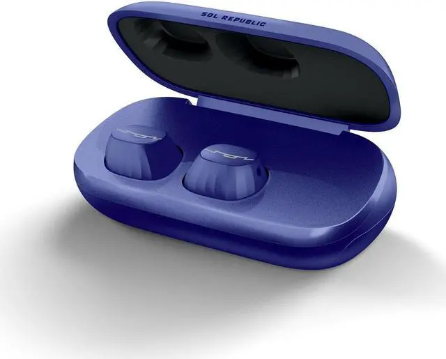 Alt view image 3 of 5 - SOL REPUBLIC Amps Air 2.0 Waterproof Wireless Bluetooth Earbuds, blue