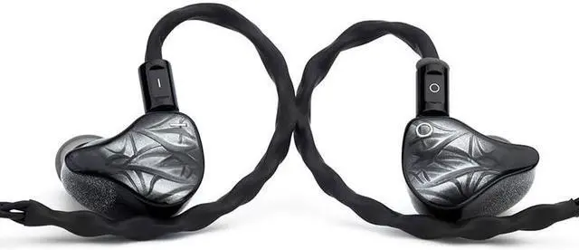 Alt view image 2 of 5 - IOAUDIO VOLARE 1DD+4BA+4EST in-Ear Monitor Earphone with Multi-Plug Cable 4.4mm/2.5mm/3.5mm, BLACK