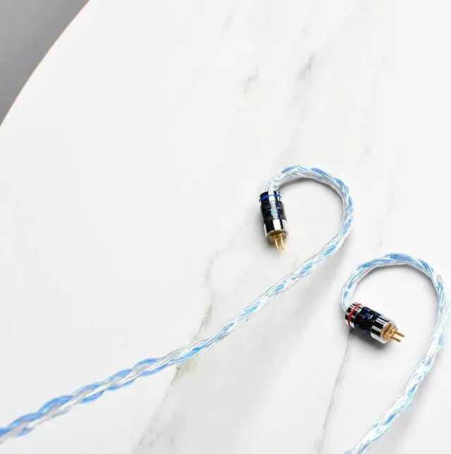 Alt view image 4 of 4 - Senlee 24Core Silver Plated Copper Earphone Replacement Upgrade Cable 2Pin 0.78mm HiFi Headphones IEM Cable with 3.5MM Jack for KZ ZST AS10 Moondrop Audeze iSINE20 LCDi3 64audio Earphone