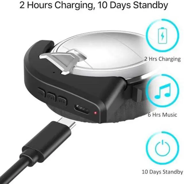 Alt view image 4 of 5 - YOCOWOCO aptX Wireless Bluetooth 5.0 Adapter for Bose QC3 QuietComfort 3 with Mic/Volume Control, Black