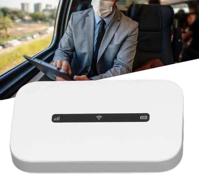 Alt view image 5 of 5 - Mobile Hotspots, Portable Travel Router Supports 10 Users at The Same Time, 3000mAh Large Battery, Pocket Device for Secure Internet at Home Or