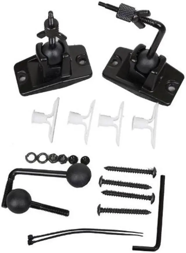 Alt view image 2 of 5 - VideoSecu Universal Wall Ceiling Audio Speaker Mount for Home Theater Speaker Satellite speaker Bracket - 4 Packs MS40B4 WN3