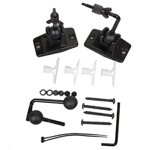VideoSecu Universal Speaker Mount - 4 Pack Wall Ceiling Mount For Satellite Speakers