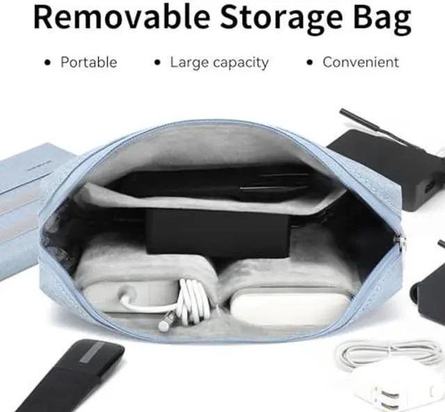 Alt view image 4 of 5 - Omnpak Microsoft Surface Pro 11/10/9 Case, Lightweight Protective, Multiple Angle, Stylus Holder, Designed for Surface 11th Edition AI 2024/Pro 9 5G 13" 2022, Compatible with Type Cover Keyboard