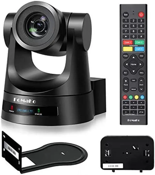 Main image of FoMaKo PTZ Camera HDMI 20x Optical Zoom 3G-SDI IP Live Streaming Camera, True to Life Colors, PoE Supports, HDMI PTZ Camera for Church Services Worship Education vMix OBS Wirecast (Black)