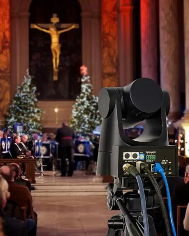 Alt view image 3 of 5 - FoMaKo PTZ Camera HDMI 20x Optical Zoom 3G-SDI IP Live Streaming Camera, True to Life Colors, PoE Supports, HDMI PTZ Camera for Church Services Worship Education vMix OBS Wirecast (Black)