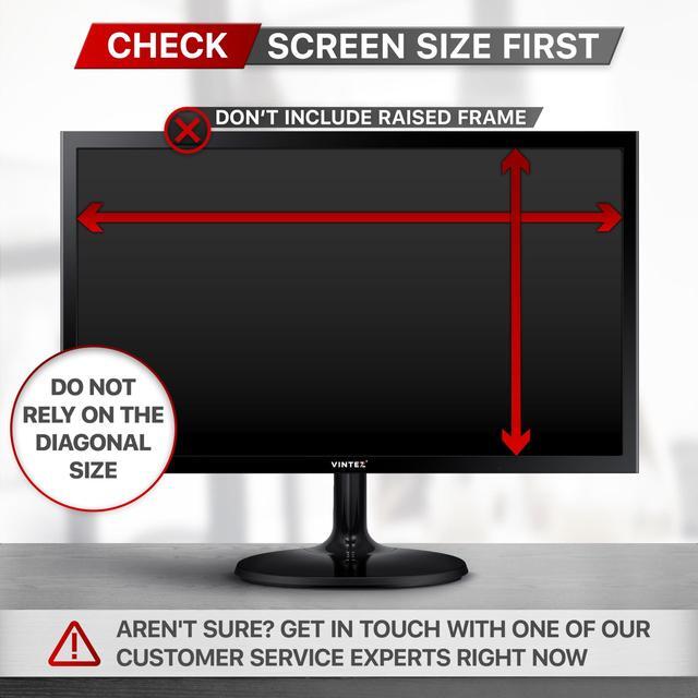 Alt view image 4 of 5 - VINTEZ Universal Acrylic 17, 17.1, 18.1, 19 Inch Computer Privacy Screen Filter for Square Computer Monitors - 5:4 Aspect Ratio - 15.3" x 12.6" (390 x 320mm) - Monitor Frame Hanging Type