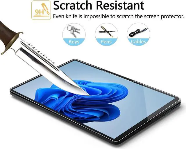 Alt view image 2 of 5 - Megoo [2 Pack Glass Screen Protector for Surface Laptop Studio 2/ Surface Laptop Studio 14.4'', Easy Installation/HD Transparent/Scratch Resistant/Case and Surface Pen Friendly 9H Tempered Glass