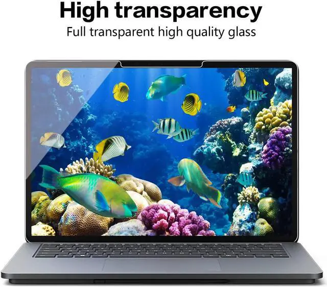 Alt view image 4 of 5 - Megoo [2 Pack Glass Screen Protector for Surface Laptop Studio 2/ Surface Laptop Studio 14.4'', Easy Installation/HD Transparent/Scratch Resistant/Case and Surface Pen Friendly 9H Tempered Glass