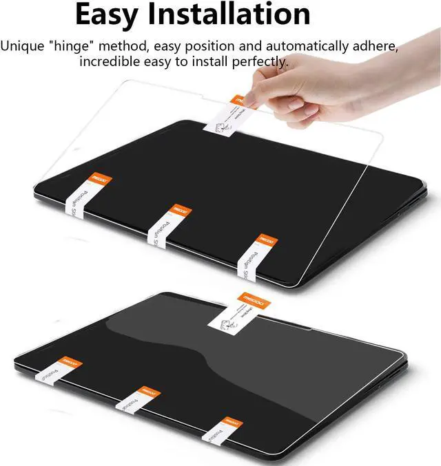 Alt view image 5 of 5 - Megoo [2 Pack Glass Screen Protector for Surface Laptop Studio 2/ Surface Laptop Studio 14.4'', Easy Installation/HD Transparent/Scratch Resistant/Case and Surface Pen Friendly 9H Tempered Glass