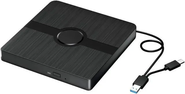 Main image of External Blu Ray Drive, BD Player with Read/Write Capability Portable Blu-ray Player with USB 3.0 and Type-C CD/DVD Burner 3D Blu-ray Drive Compatible with Win10 and Mac OS,Drive Blu Ray Player for PC