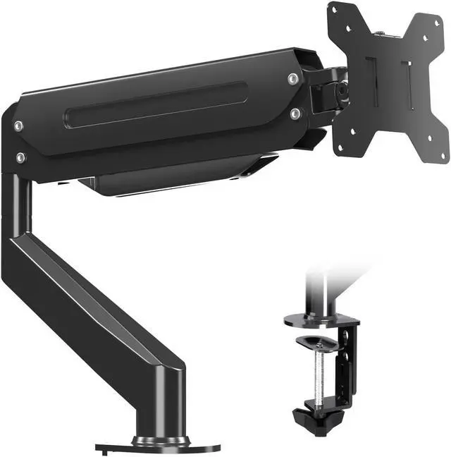 Main image of Suptek Single Monitor Mount,Adjustable Gas Spring Monitor Arm Desk Mount Monitor Stand Fits 17 20 22 23 24 26 27 32 33 inch Monitors,Holds up to 22 lbs, Black(MD18)
