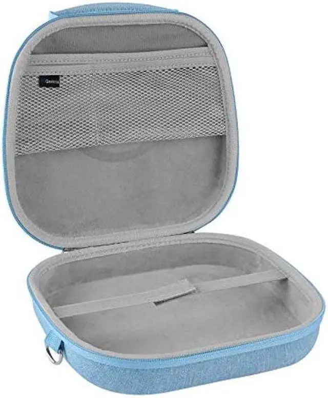 Alt view image 2 of 5 - Geekria Shield Headphones Case Compatible with AirPods Max Headphones Case, Replacement Hard Shell Travel Carrying Bag with Room for Smart Case and Accessories Storage (Blue)