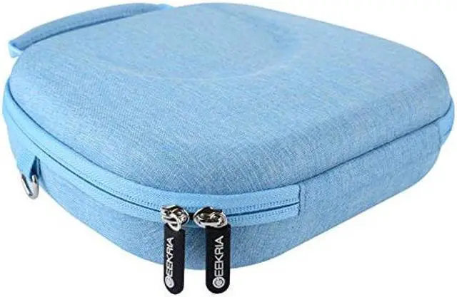 Alt view image 5 of 5 - Geekria Shield Headphones Case Compatible with AirPods Max Headphones Case, Replacement Hard Shell Travel Carrying Bag with Room for Smart Case and Accessories Storage (Blue)