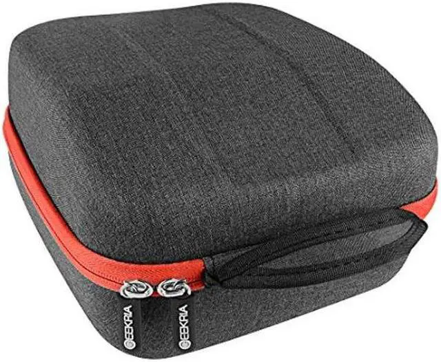 Alt view image 5 of 5 - Geekria Shield Headphones Case Compatible with HiFiMAN SHANGRILAjr, DevaPro, DEVA, SundaraC, Sundara, Arya, Ananda Case, Replacement Hard Shell Travel Carrying Bag with Cable Storage (Dark Grey)