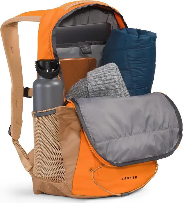 Alt view image 4 of 5 - THE NORTH FACE Jester Everyday Laptop Backpack, Mandarin/Almond Butter, One Size