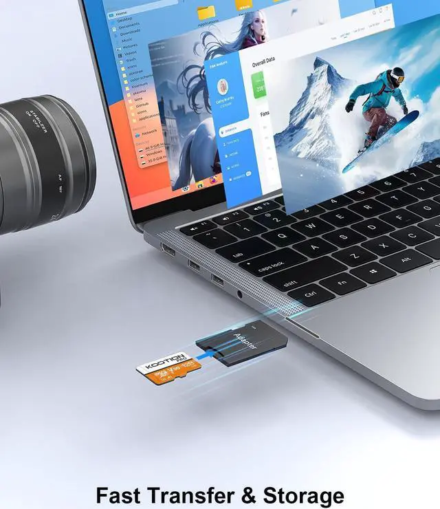 Alt view image 3 of 5 - KOOTION 128GB 10-Pack Micro SD Card with Adapter, High-Speed TF Flash Memory Card U3, A1, V30, 4K UHD, microSDXC Memory Card