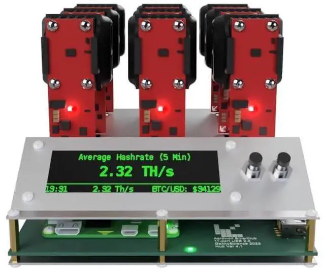 Alt view image 4 of 4 - BitcoinMerch.com GekkoScience SmartHub 11-Port USB Hub with Inbuilt Controller & DC PSU