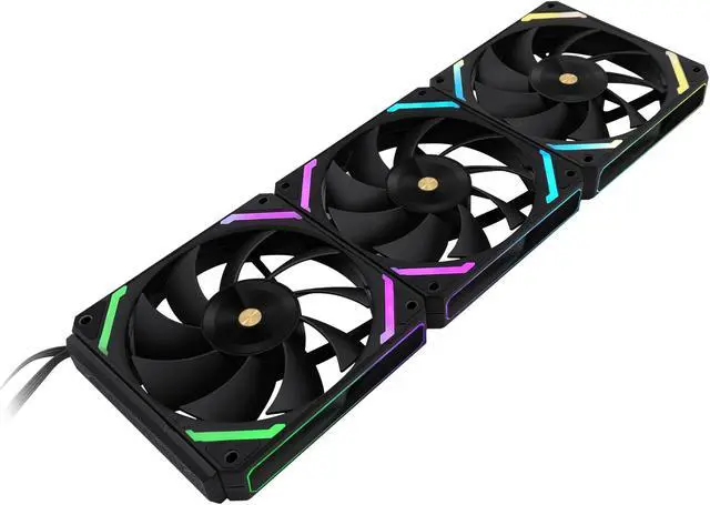 Main image of UNI Fan M120Pro, Daisy Chain Pc Fans, 5V A-RGB Case Fan 120mm Triple Pack Suitable for Computer Case & CPU Cooling.