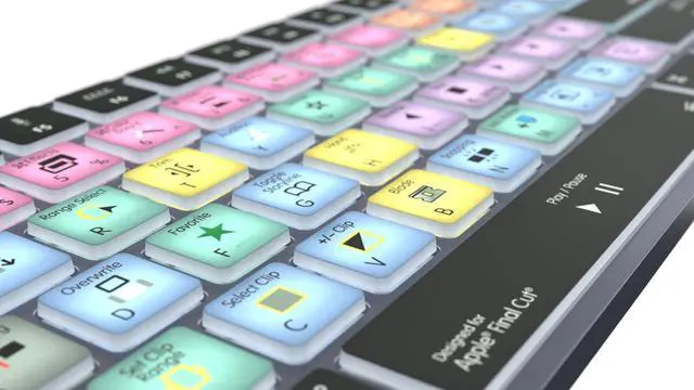 Alt view image 5 of 5 - Logickeyboard Wireless Backlit 'Titan' Designed for Editing in Apple Final Cut Pro * p/n LKB-FCPX10-TM-US