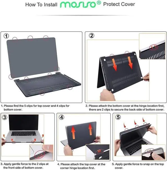 Alt view image 3 of 5 - MOSISO Compatible with MacBook Pro 16 inch Case 2025 2024 2023 2022 2021 M4 M3 M2 M1 A3403 A3186 A2991 A2780 A2485 Pro Max, Hard Case&Sleeve Bag&Keyboard Skin&Webcam Cover&Screen Film, Antique Green