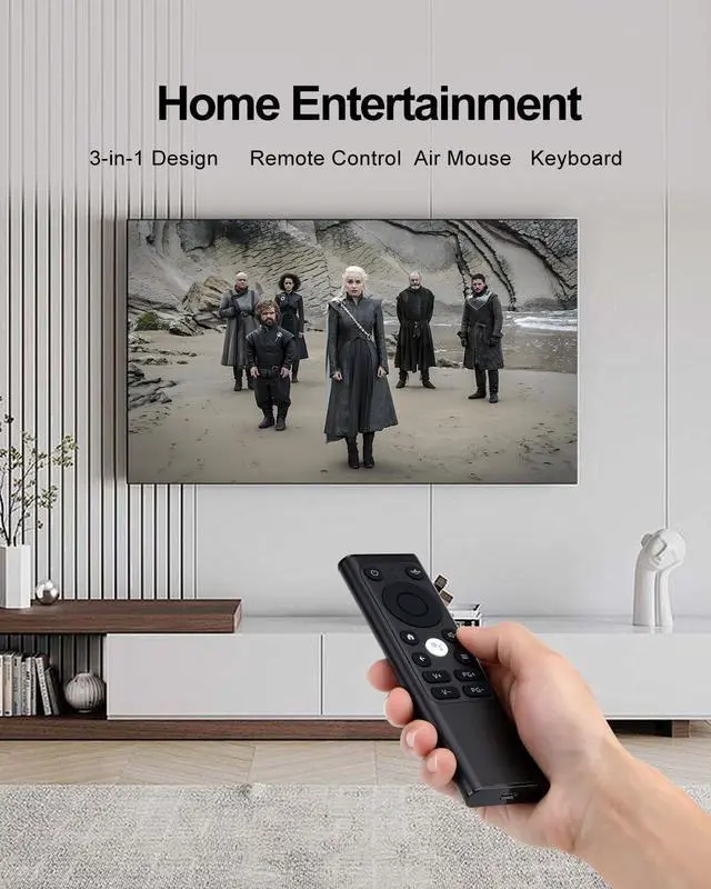 Alt view image 4 of 5 - iPazzPort PC Remote Control,2.4G & Bluetooth Air Mouse Remote with Keyboard,Accurate and Precise Positioning Air Mouse for PC, Nvidia, Laptop, PC with IR Learning, Aluminum Alloy Case, Type-C