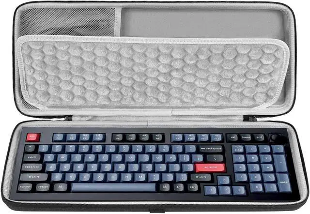 Main image of Geekria 90%-96% Keyboard Case, Hard Shell Travel Carrying Bag for 100 Keys Computer Mechanical Portable Keyboard, Compatible with Aula F99, EPOMAKER TH98 96%, Keychron K4/ K4 Pro/ V5/ Q5
