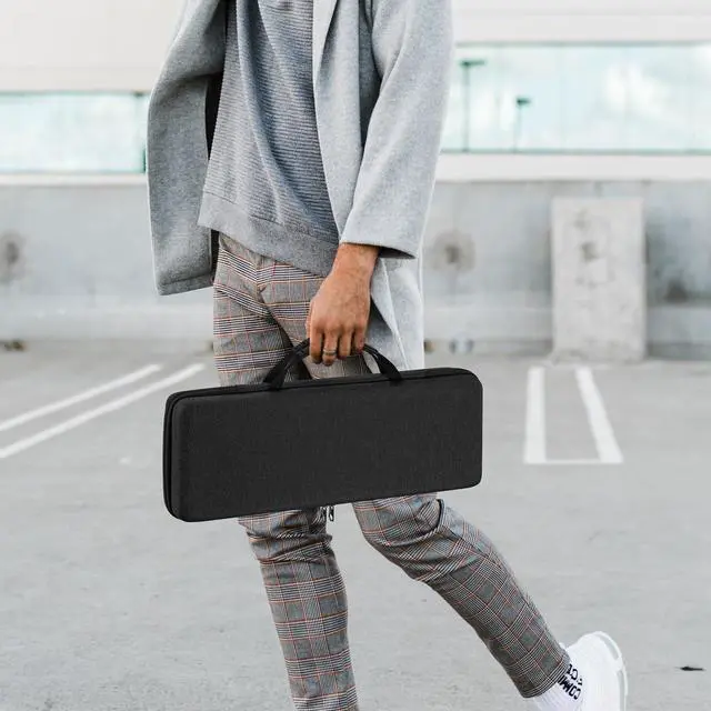 Alt view image 5 of 5 - Geekria 90%-96% Keyboard Case, Hard Shell Travel Carrying Bag for 100 Keys Computer Mechanical Portable Keyboard, Compatible with Aula F99, EPOMAKER TH98 96%, Keychron K4/ K4 Pro/ V5/ Q5