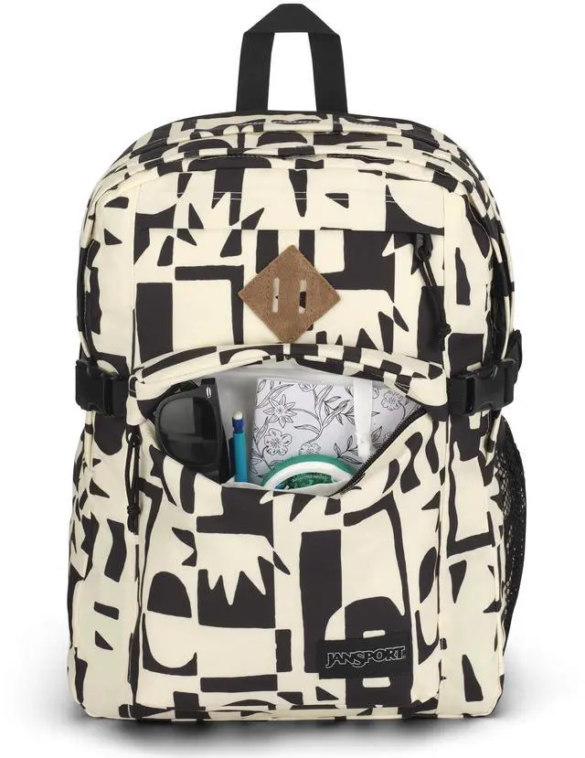 Alt view image 4 of 5 - JanSport Main Campus Backpack - Travel or Work backpack w 15-Inch Laptop Sleeve and Dual Water Bottle Pockets, Cutout Black