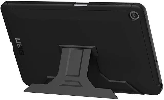 Alt view image 2 of 5 - URBAN ARMOR GEAR UAG LG G Pad 5 10.1, Tablet Case with Built-in Kickstand, Scout Feather-Light Rugged [Black] Military Drop Tested Case